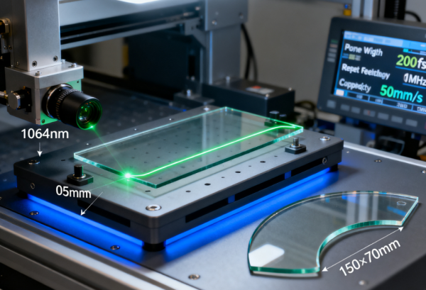 飞秒激光切割 UTG 玻璃 (6) 飞秒激光切割 UTG 玻璃 (6)