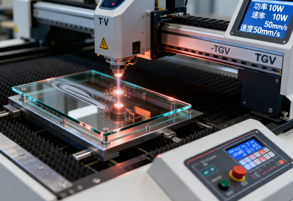 红外飞秒激光切割TGV玻璃 (6) 红外飞秒激光切割TGV玻璃 (6)