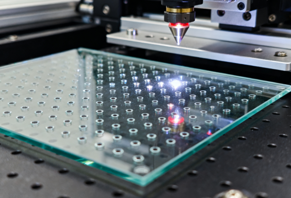 TGV玻璃激光微孔加工 (4) TGV玻璃激光微孔加工 (4)